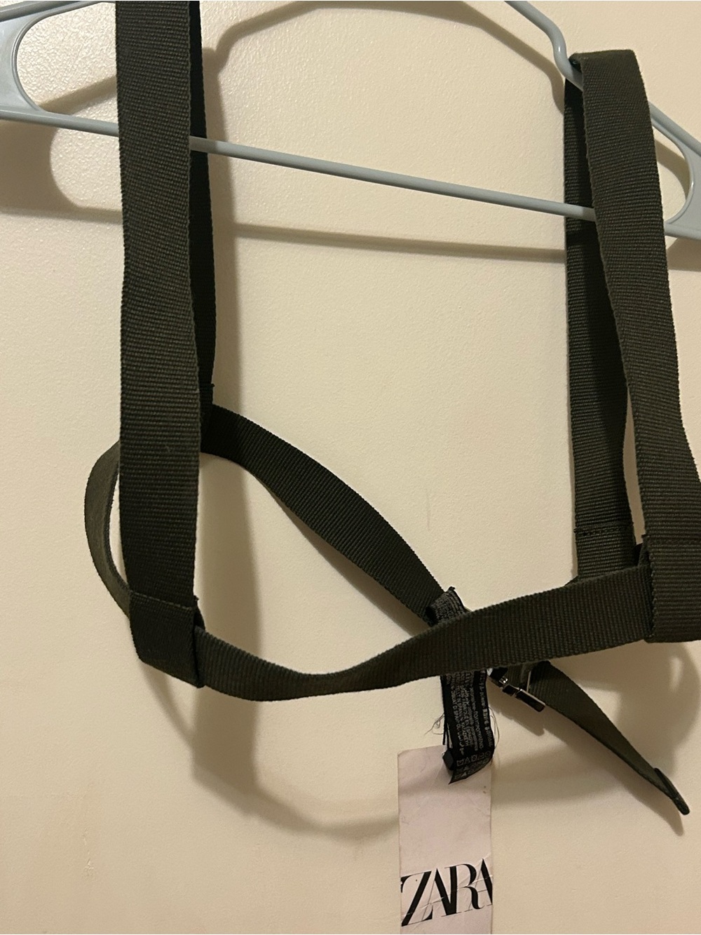 Zara Women’s Shoulder Olive Green Styling Harness Sz 30